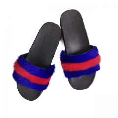 Mink fur slippers,Mink fur slides,Mink fur sandals