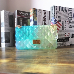 2019 Transparent Laser Bag Shoulder Jelly Tote Handbag clear purse
