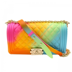 New Fashion Neon Color CC jelly Purse For Girls