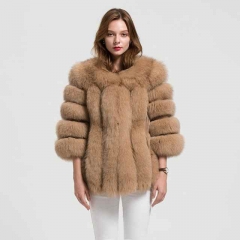 2021 Classic Style Women Real Fox Fur Jacket