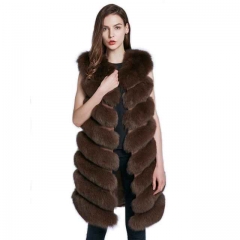 2021 Lady New Winter Real Fox Fur Vest