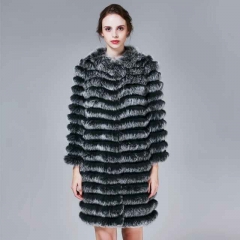 2021 Women Winter Luxury Good Quality Fox Fur Coat
